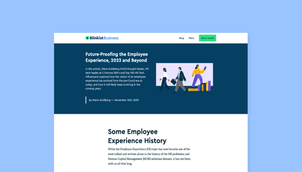 Blinkist's Future-Proofing the Employee Experience, 2023 and Beyond